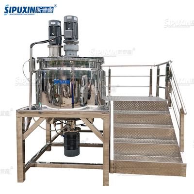 500L en acier inoxydable 304 / 316L Dispersing shampooing homogénéisateur Machine de mélange Machine de chauffage électrique pour détergent liquide
