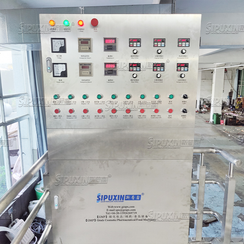 Fabriqué en Chine Automatique PLC Smart Control Mélangeur Vapeur chauffage à homogénéisation Machine Pipeline Pump Pump émulsifiant