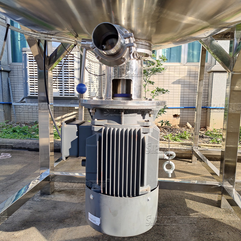 Pot de mélange 1000L avec homogénéisateur et pompe d'alimentation de 1,5 kW pour la fabrication de cosmétiques de lotion de shampooing