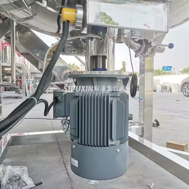 Machine émulsifiante à la crème cosmétique à chaud 1000 litres à fixer à vide mélangeur à vide