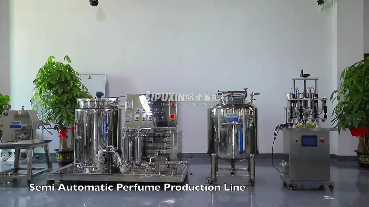 Filtre de parfum semi-automatique remplissant la machine à sertir