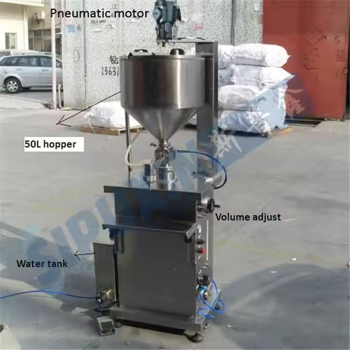 SIPUXIN NOUVEAU CONCEPTION POUR LA COLLE ÉQUIPEMENT VERTICAL SEMI AUTOMATIQUE Machine de mélange de mélange de mélange de remplissage