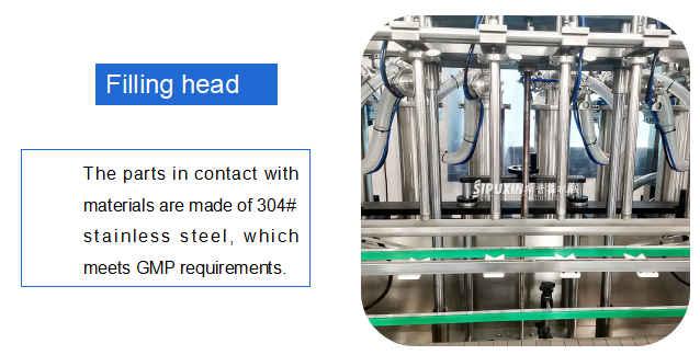 Prix ​​d'usine 6 têtes Machine de bouteille d'huile de remplissage en acier inoxydable personnalisé