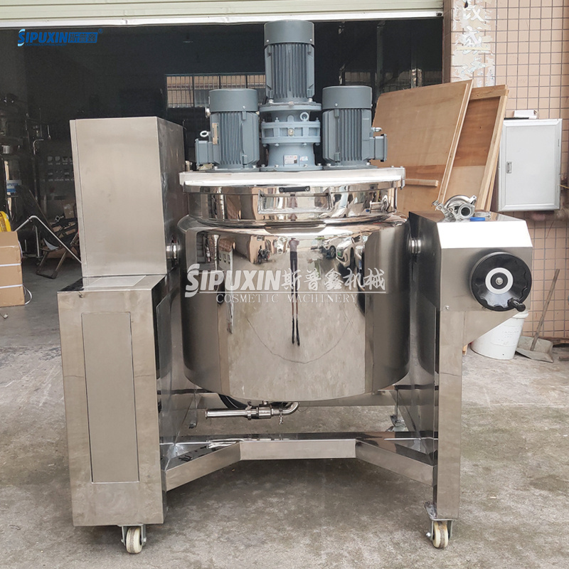 Machine de mélange dispersive 350L Mayonnaise Dumping pour l'industrie alimentaire 