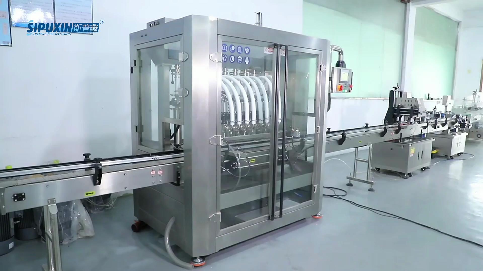 8 têtes Mayonnaise Remplissage Machine d'étiquetage
