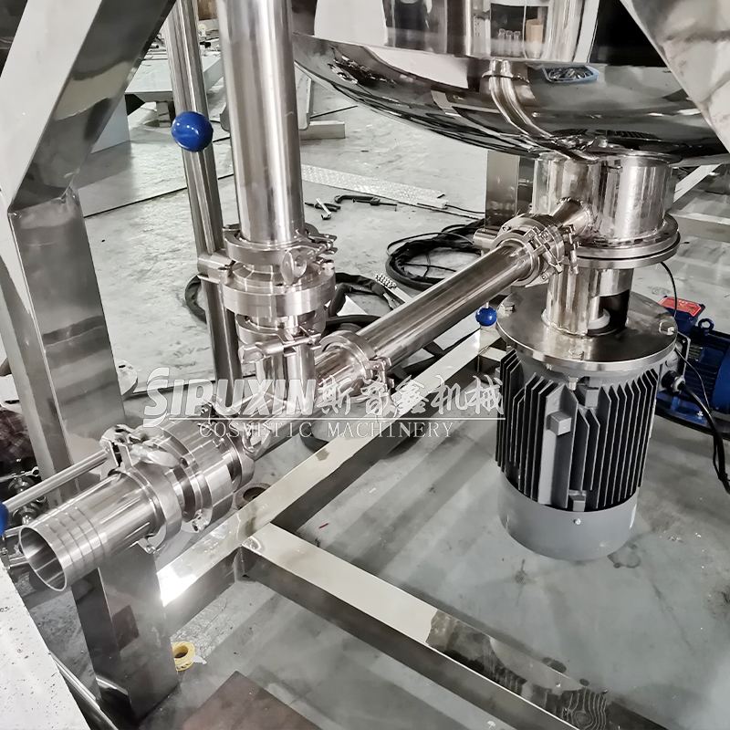 1000L Fix-Type Cosmetic Making Machine Vacuum Homogénéisant un mélangeur homogénératif émulsifiant